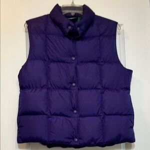 L.L. Bean Deep Purple Puffer Vest